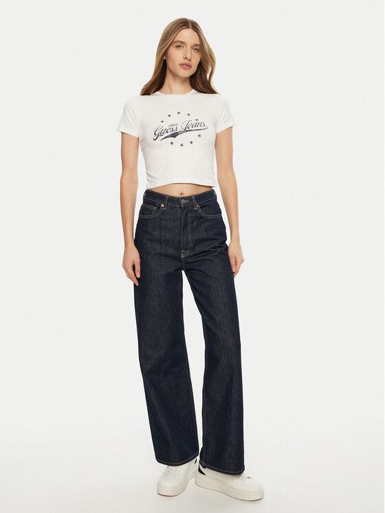 Guess Jeans Guess Jeans Футболка W5RI59 J1314 Білий Regular Fit