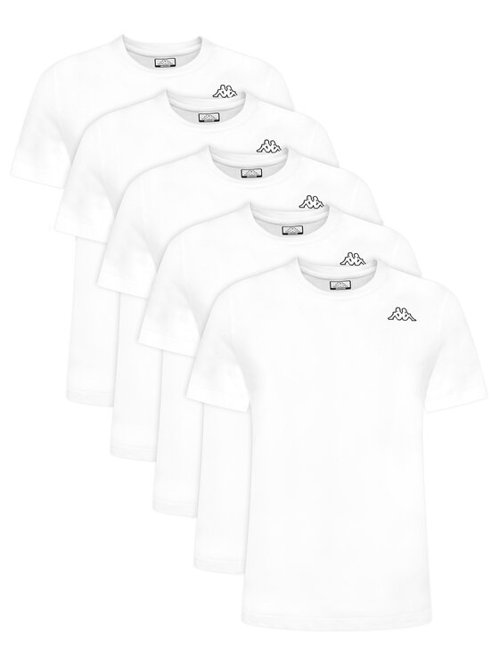 Kappa Kappa Conjunto de camisetas Logo Myrto 322563W Blanco Regular Fit
