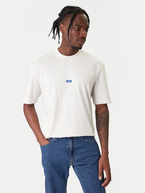 HUGO HUGO Camiseta Nieros 50509991 Blanco Regular Fit