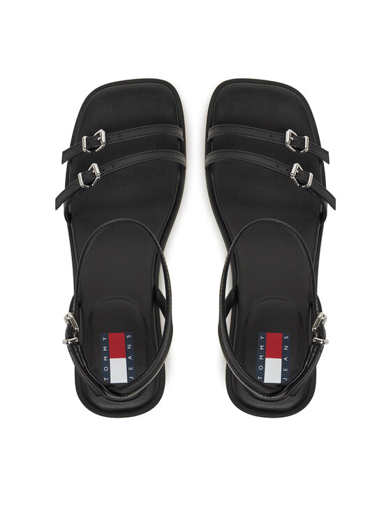 Tommy Jeans Sandali Tommy Jeans The Noho Sandal EN0EN02779 Črna