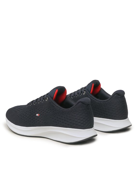 Tommy Hilfiger Laisvalaikio batai Tommy Hilfiger Lightweight Runner Knit FM0FM04700 Tamsiai mėlyna