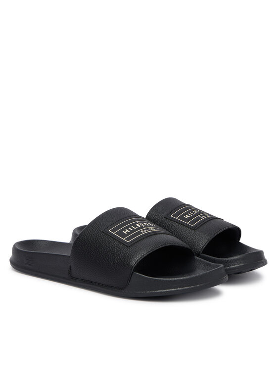 Tommy Hilfiger Papucs Tommy Hilfiger Patch Pool Slide FM0FM06008 Fekete