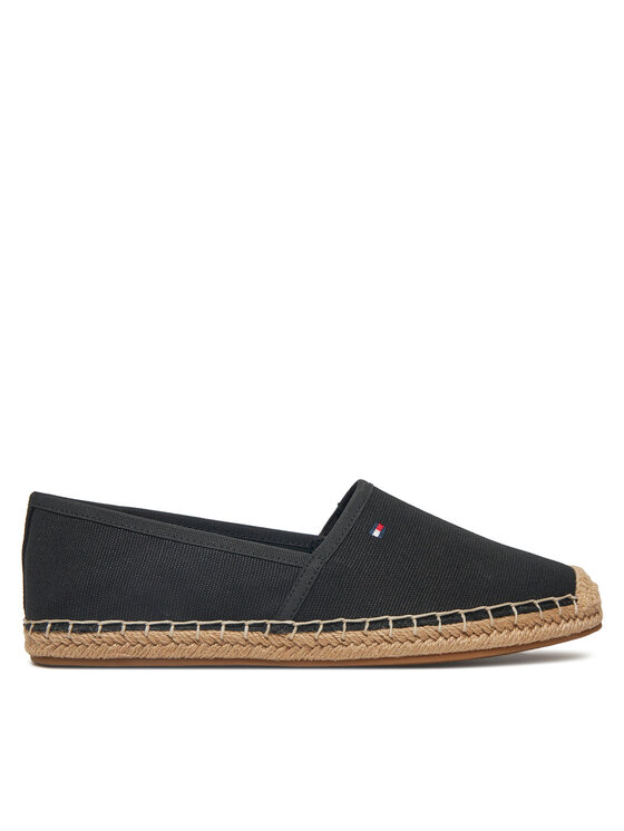 Tommy Hilfiger Espadrilky Tommy Hilfiger Flag Canvas Espadrille FW0FW08541 Černá