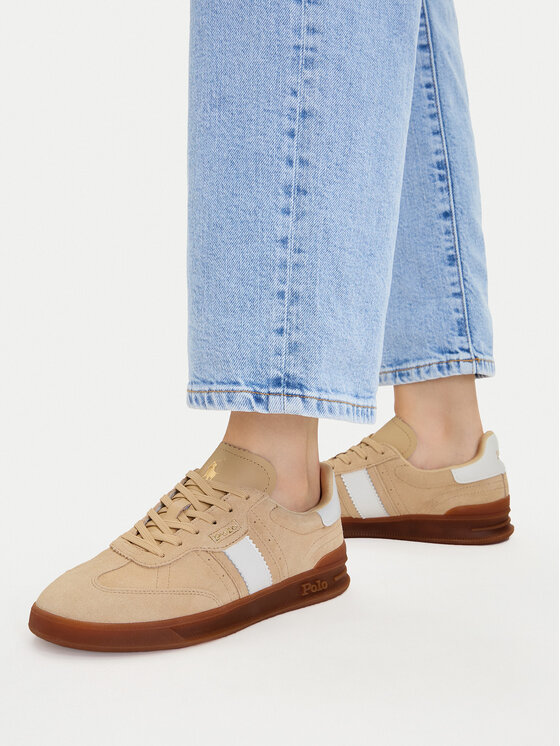 Polo Ralph Lauren Sneakersy Polo Ralph Lauren 804956688002 Béžová