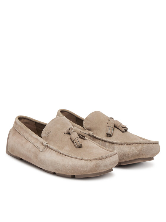 Calvin Klein Мокасини Calvin Klein Driver Tassels Su HM0HM02028 Бежов