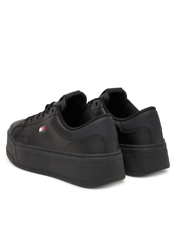 Tommy Jeans Сникърси Tommy Jeans Platform Logo Sneaker EN0EN02961 Черен