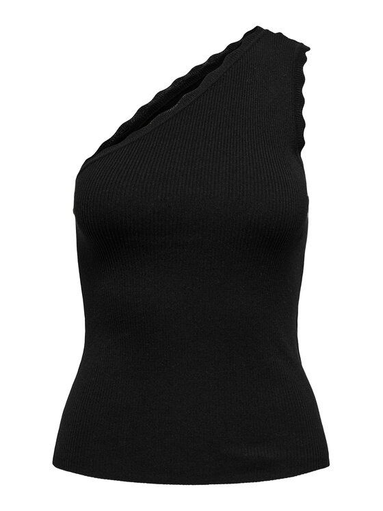 JDY JDY Топ Nanna 15351420 Чорний Slim Fit