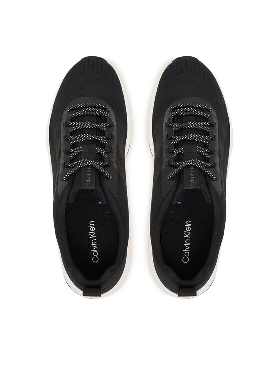 Calvin Klein Sneakers Calvin Klein Andrea - Chunky Ck Stripe Runner Trainers HM0HM02158 Negru