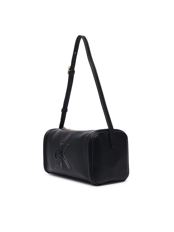 Calvin Klein Torbica Calvin Klein Bold Ck Slouchy Shoulder Bag LV04F3894G Crna