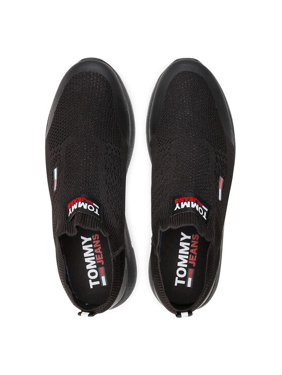 Tommy Jeans Sneakersy Tommy Jeans Flexi Sock Runner EM0EM00664 Černá
