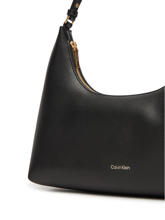 Calvin Klein Ročna torba Calvin Klein Foil Logo Conv Shou?Lder Bag LV04F3272G Črna