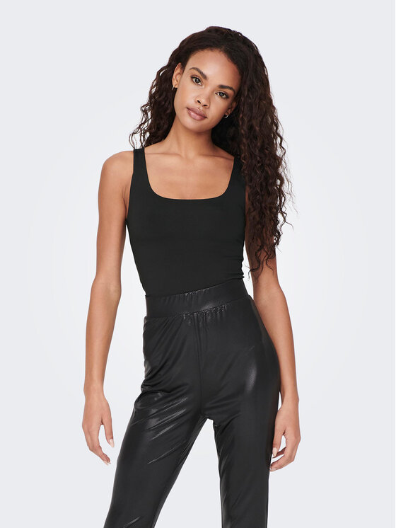 ONLY ONLY Marškinėliai Lea 15278090 Juoda Regular Fit