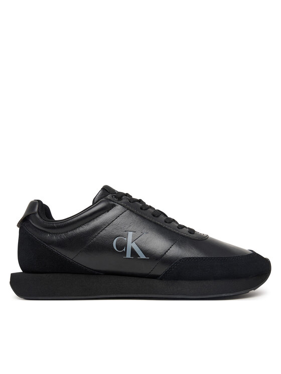 Calvin Klein Sneakersy Calvin Klein Retro Runner Ess Lth-Sue HW0HW03248 Černá