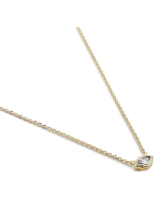 Luv AJ Set náhrdelníkov Luv AJ Stellar Bezel Charm Necklace Set HOL22-N-SBCN-G Zlatá