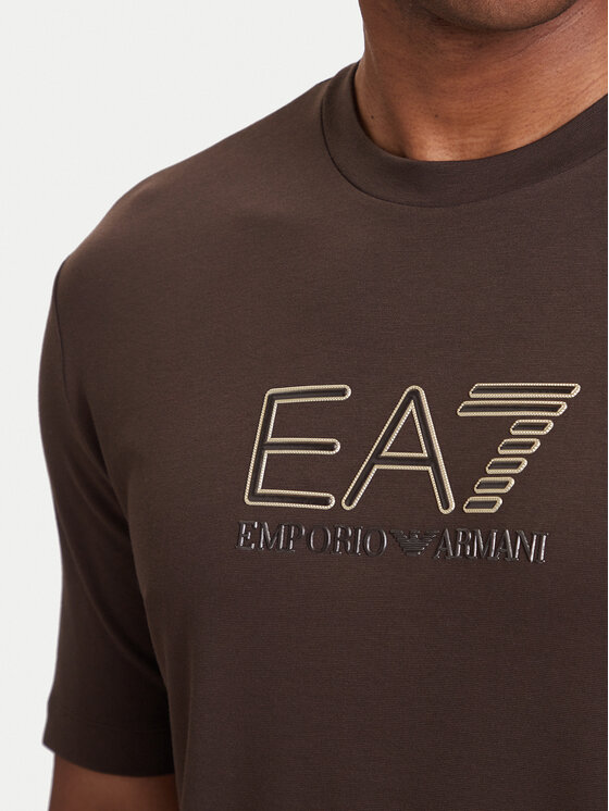 EA7 Emporio Armani EA7 Emporio Armani Camiseta 7M002239 AF13739 U6027 Marrón Regular Fit