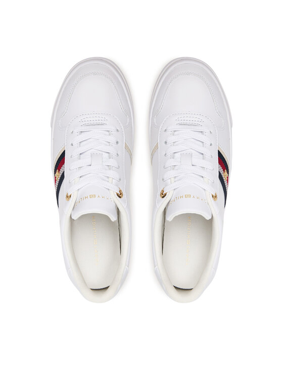 Tommy Hilfiger Sneakers Tommy Hilfiger Th Platform Vulc Leather FW0FW09603 Alb