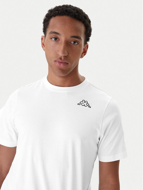 Kappa Kappa Conjunto de camisetas Logo Sylvo 322562W Blanco Regular Fit