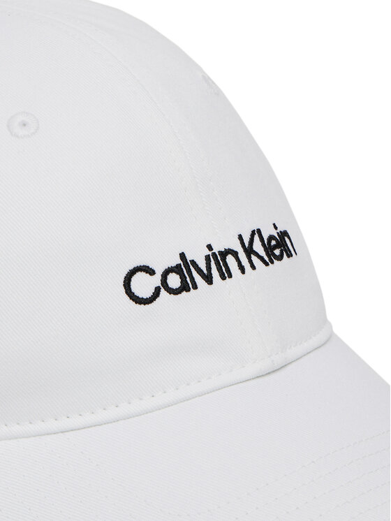 Calvin Klein Шапка с козирка Calvin Klein Logo Embroidery LV04D5003G Бял