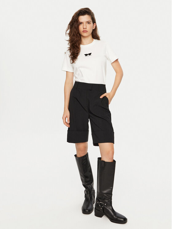 KARL LAGERFELD KARL LAGERFELD T-shirt A1W17021 Bijela Regular Fit