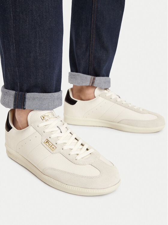Polo Ralph Lauren Sneakersy Polo Ralph Lauren 809P01642001 Kremowy