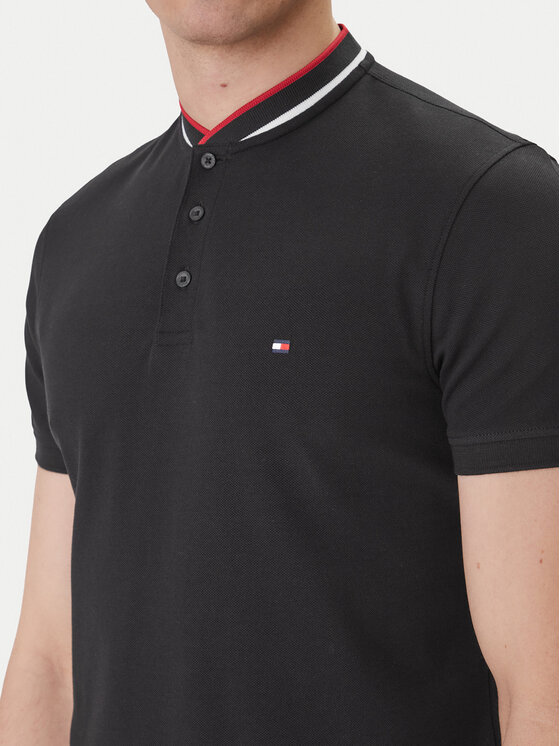 Tommy Hilfiger Tommy Hilfiger Polo Mao MW0MW34752 Negro Slim Fit