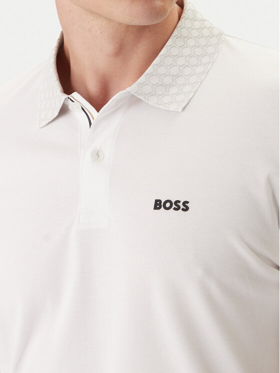 BOSS BOSS Polo PL_GOC Chip Paddy 50554583 Blanco Regular Fit
