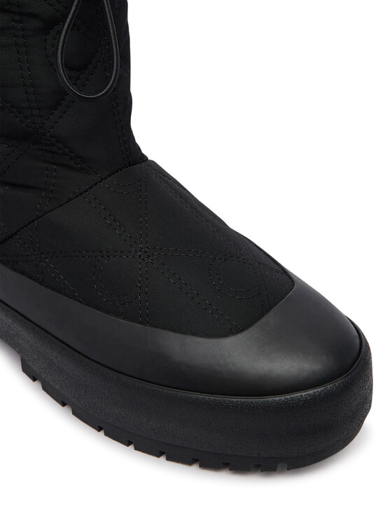 Calvin Klein Апрески Calvin Klein Vulc Flatform Snowboot Nyl Aop HW0HW03437 Черен