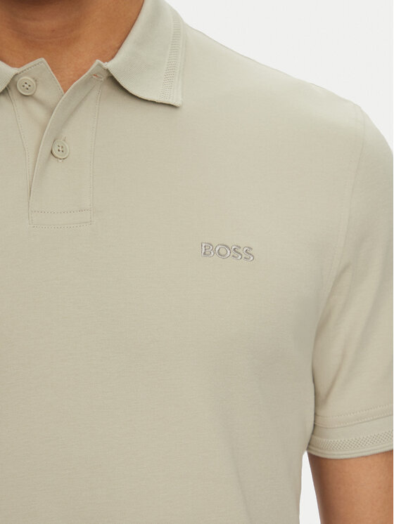 BOSS BOSS Поло Pe_Interlock 50520109 Бежевий Regular Fit