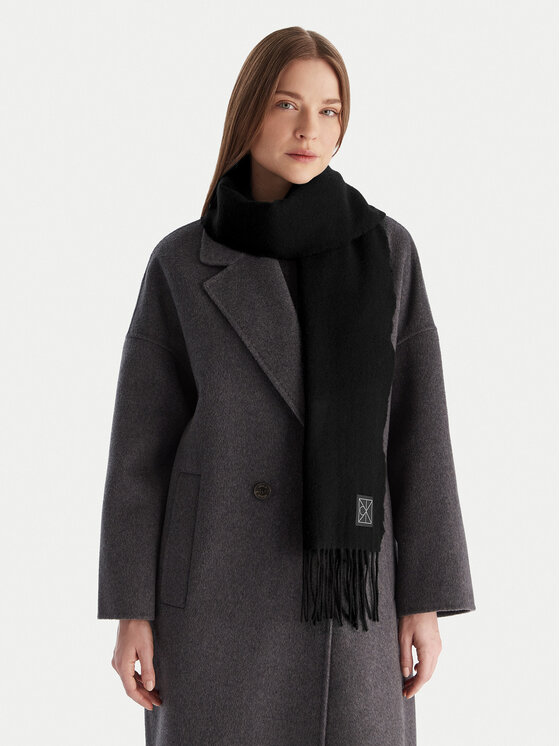 Calvin Klein Sciarpa Calvin Klein Emblem LV04D8015G Nero