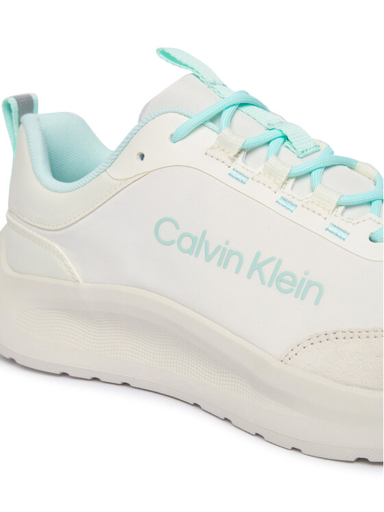 Calvin Klein Sneakersy Calvin Klein Light Eva Run Ess Lac Ny-Su Wmn HW0HW03293 Biały