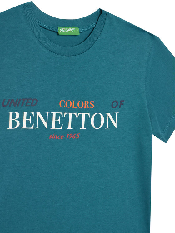 United Colors Of Benetton United Colors Of Benetton T-shirt 3I1XC10Q4 Blu Regular Fit