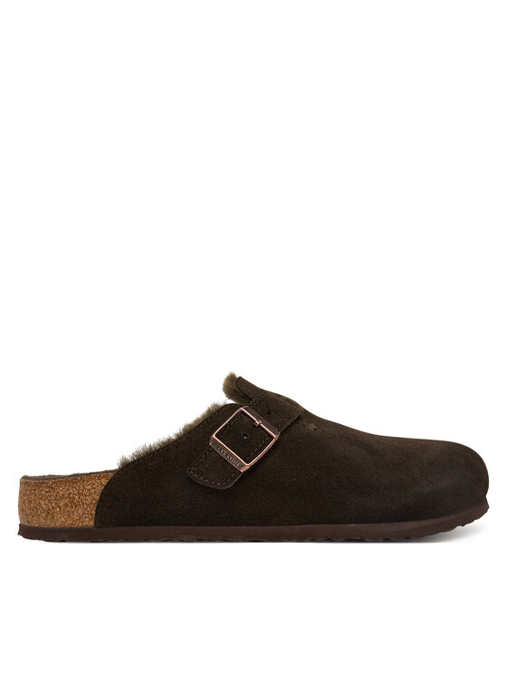Birkenstock Шльопанці Birkenstock Boston Fur 1020567 Коричневий