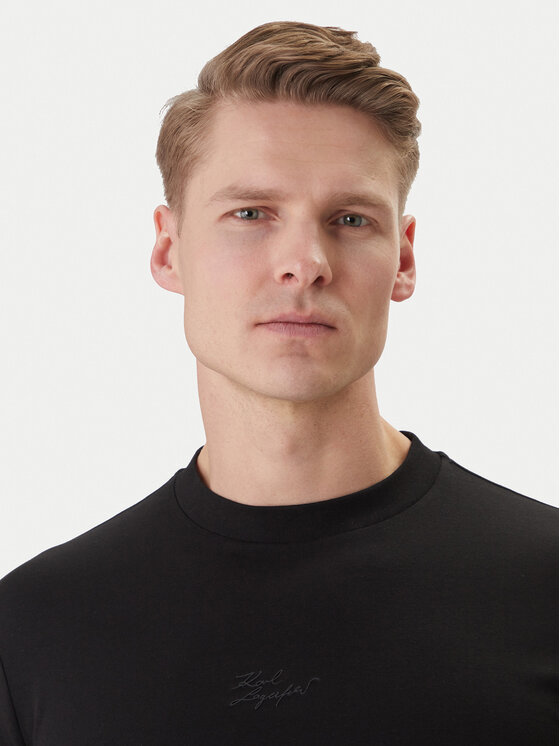 KARL LAGERFELD KARL LAGERFELD Camiseta 755047 562235 Negro Regular Fit