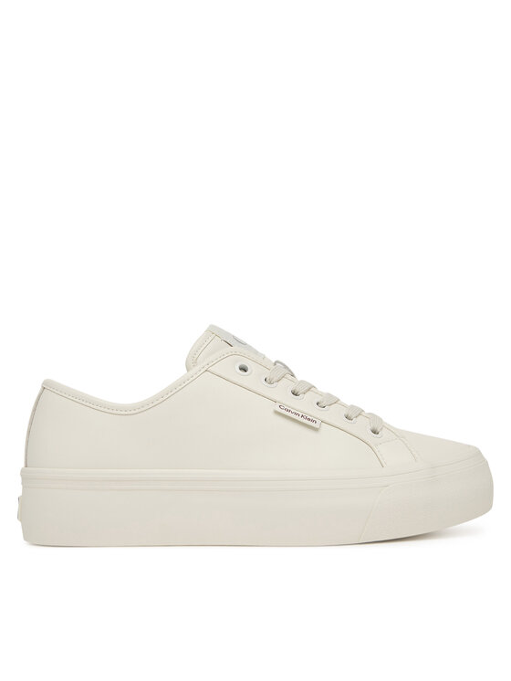Calvin Klein Laisvalaikio batai Calvin Klein Vulc Flatf Lace Up Lth YW0YW01932 Balta