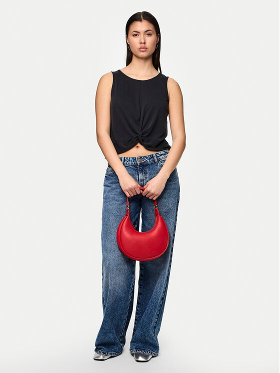 Pieces Pieces Топ Anora 17149200 Чорний Regular Fit