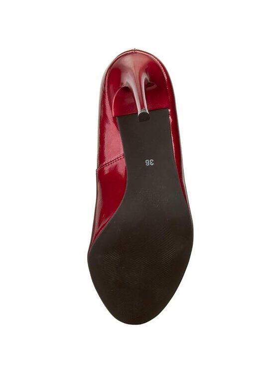 QUAZI Pantofi cu toc subțire QUAZI 140-01-01 Roșu