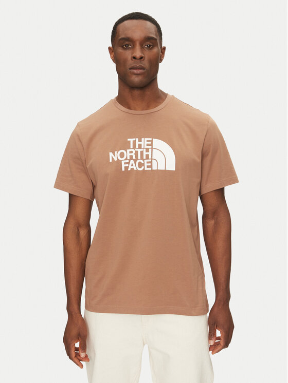 The North Face The North Face Marškinėliai Easy NF0A8A6C Ruda Regular Fit