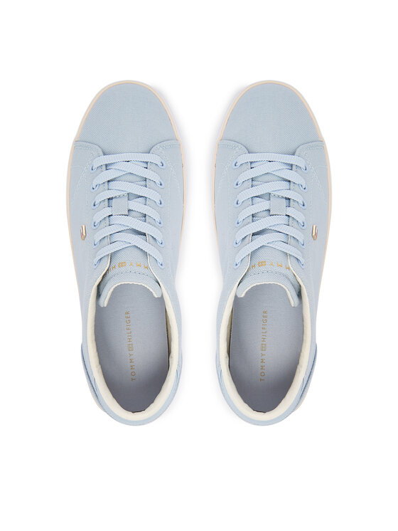 Tommy Hilfiger Kedai Tommy Hilfiger Th Low Profile Vulc Canvas FW0FW09102 Žydra