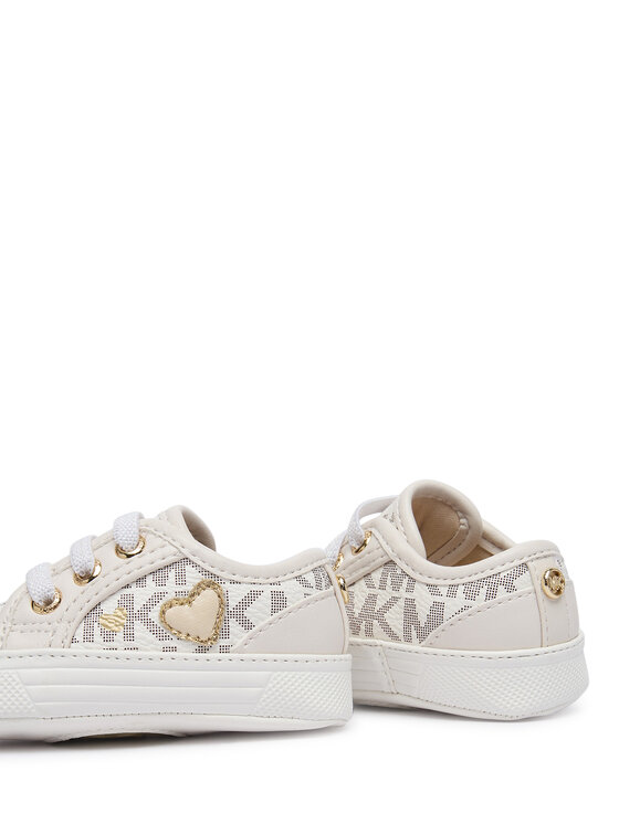 MICHAEL Michael Kors Снікерcи MICHAEL Michael Kors Baby Brittania Hearts MK04984256 Білий
