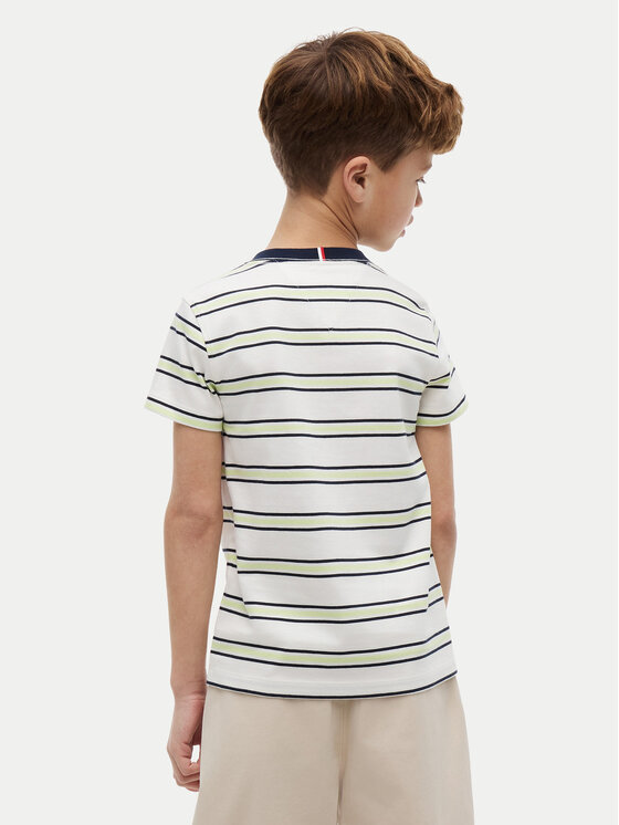 Tommy Hilfiger Tommy Hilfiger Camiseta Essential KB0KB06879 Crema Regular Fit