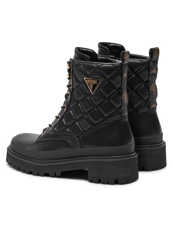 Guess Gležnjarji Guess Badae2 FLFBD2 FAL10 Črna
