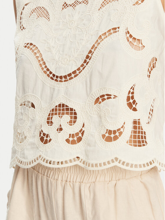 TWINSET TWINSET Top 251TT2165 Beige Loose Fit