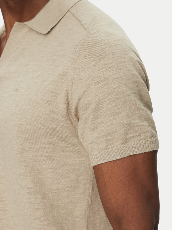 Calvin Klein Calvin Klein Polo K10K114087 Beige Regular Fit