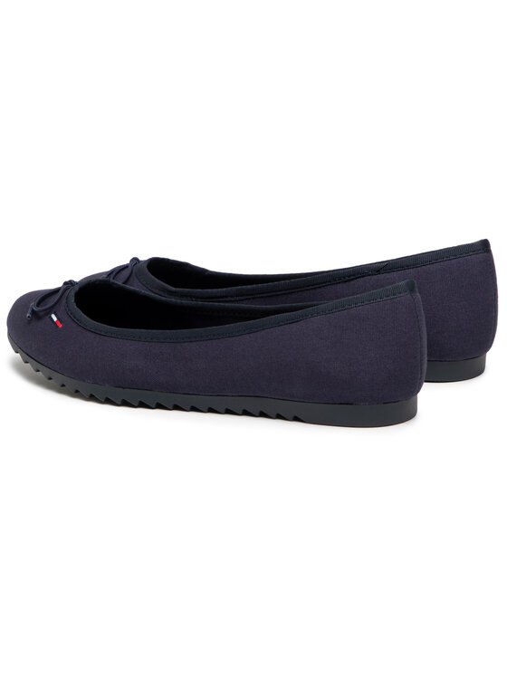 Tommy Jeans Balerini Tommy Jeans Essential Tommy Jeans Ballerina EN0EN01284 Bleumarin