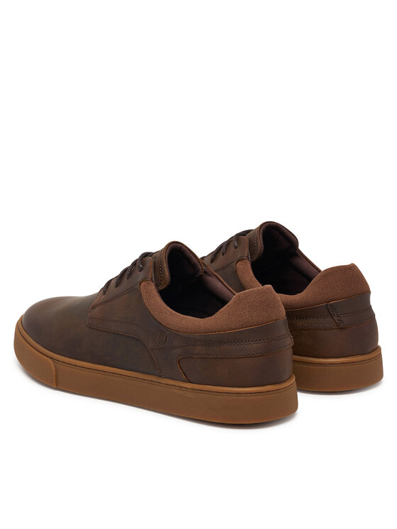 Clarks Sneakersy Clarks Lydford Lo 26320143 Brązowy
