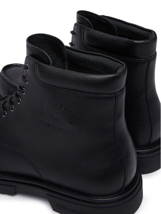 KARL LAGERFELD Kotníková obuv KARL LAGERFELD Koby Lug KL11846 Černá