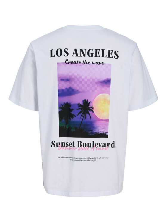 Jack & Jones Jack & Jones Camiseta City Photoprint 12288353 Blanco Regular Fit