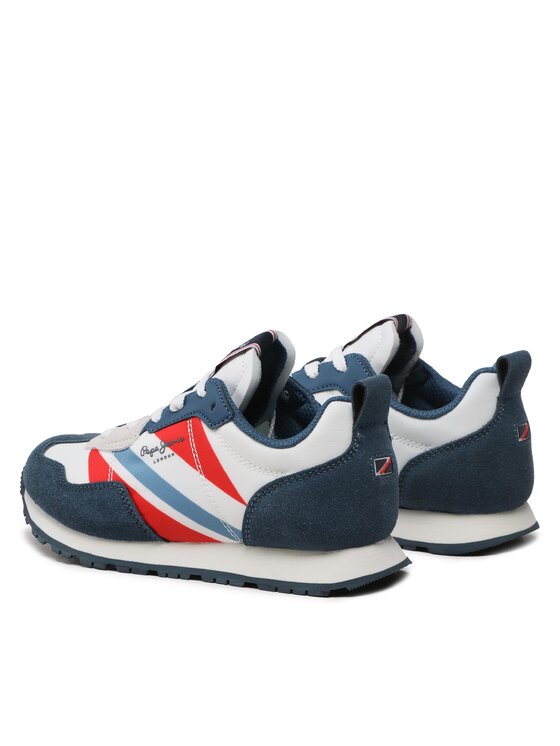 Pepe Jeans Снікерcи Pepe Jeans Foster Boy Print PBS30554 Голубий