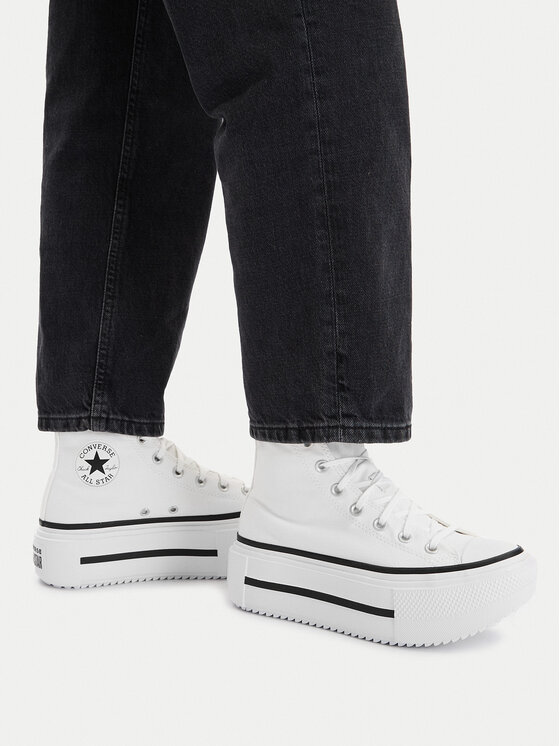 Converse Кеди Converse Chuck Taylor All Star Lift Double Stack A12976C Білий