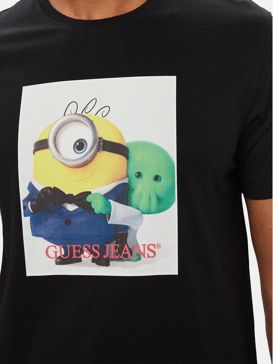 Guess Jeans Guess Jeans Футболка M6YI82 K6411 Чорний Regular Fit